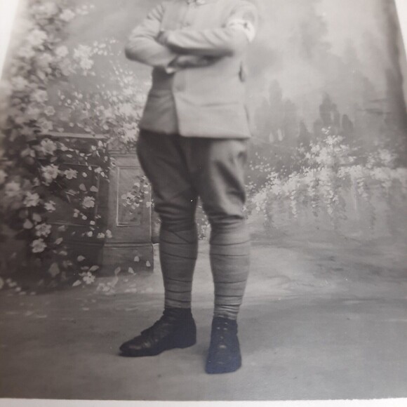 Vtg RPPC Photo Postcard WWI era French Military Soldier Medic Guilleminot Paris - Picture 6 of 10